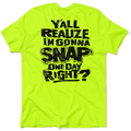 Snap - Safety Yellow Pocket T-Shirt
