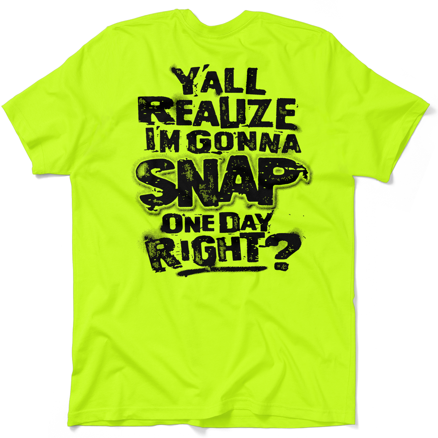 Snap - Safety Yellow Pocket T-Shirt
