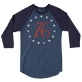 Spirit of 76  3/4 sleeve raglan shirt