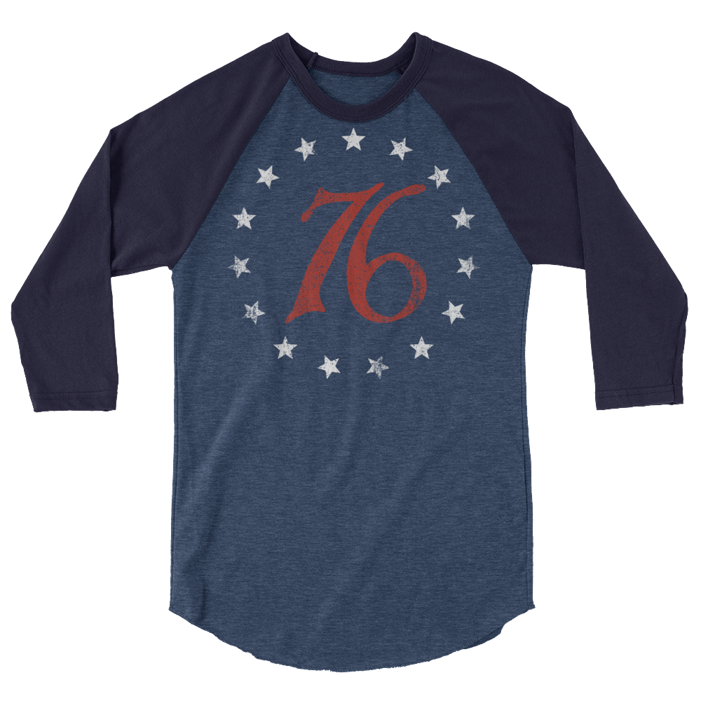 Spirit of 76  3/4 sleeve raglan shirt