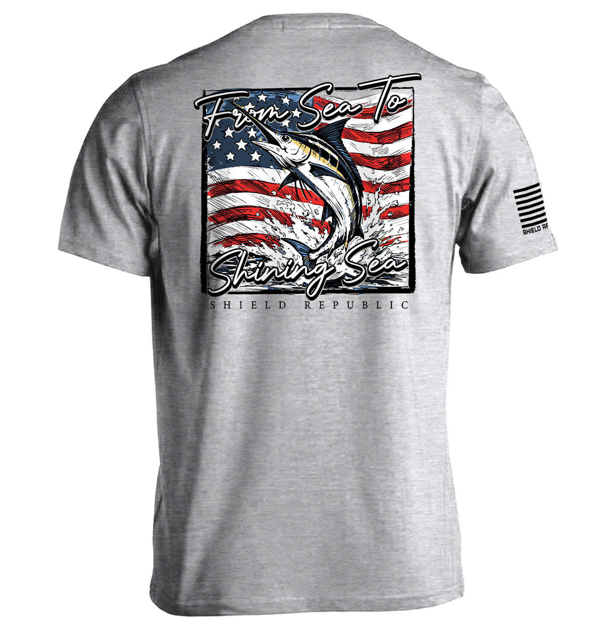 From Sea To Shining Sea Marlin (Back Print)