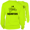 I Love Squirters - Long Sleeve Safety Yellow Hi-Vis