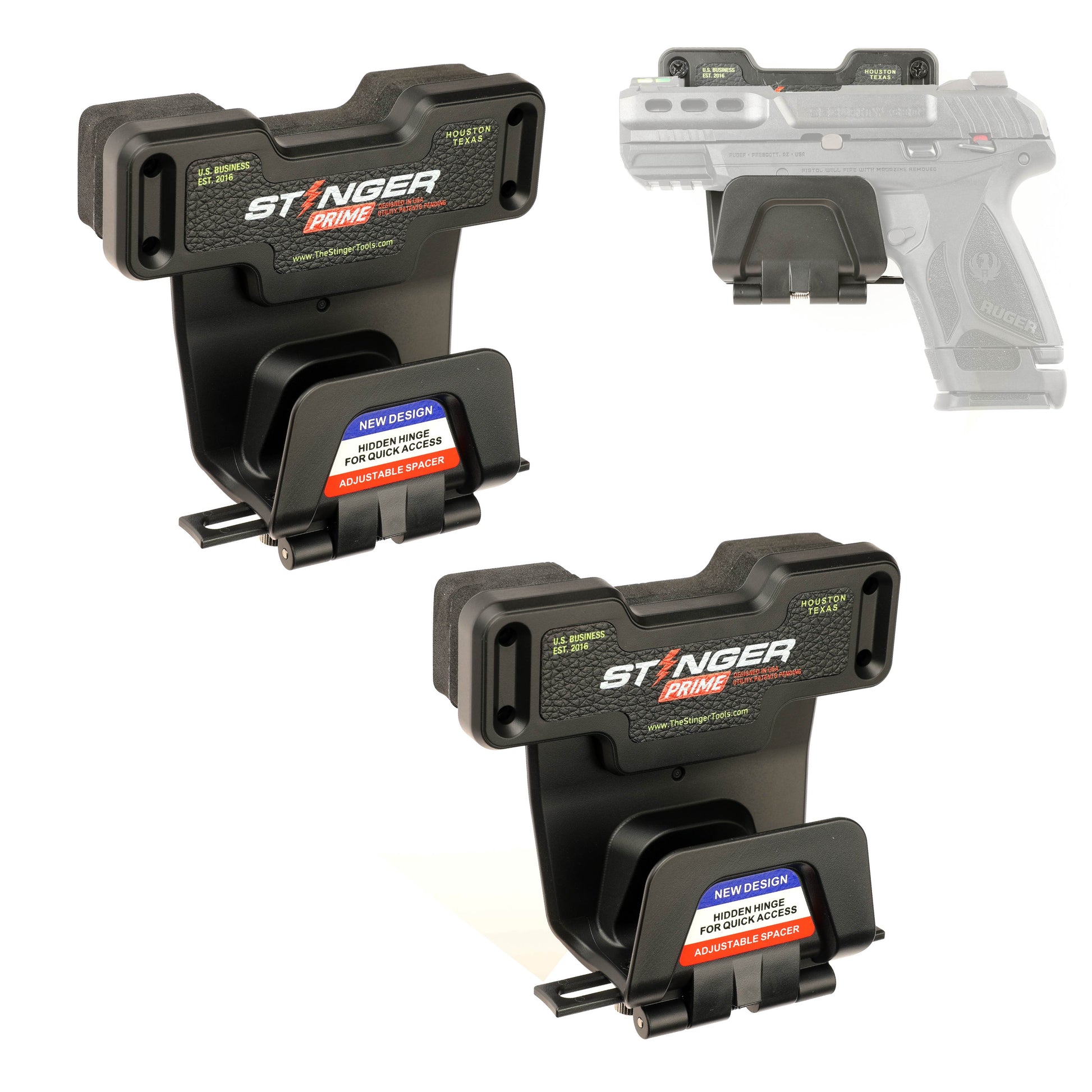 Stinger Prime Magnetic Gun Mount (MP) w/ Safety Trigger Guard Protection