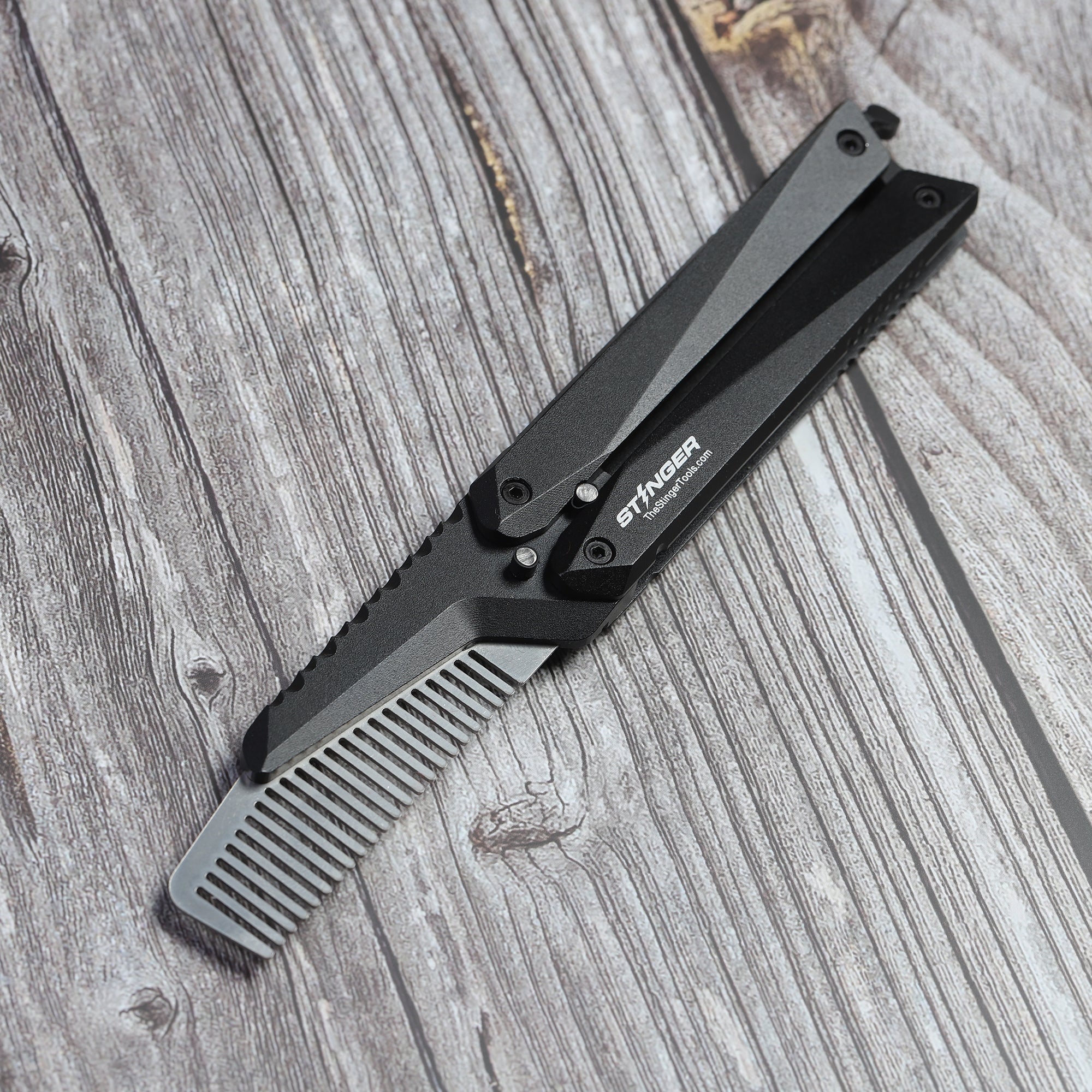 Comb: Stinger Butterfly Comb, Hair Comb, Beard Comb, Grooming Comb, EDC