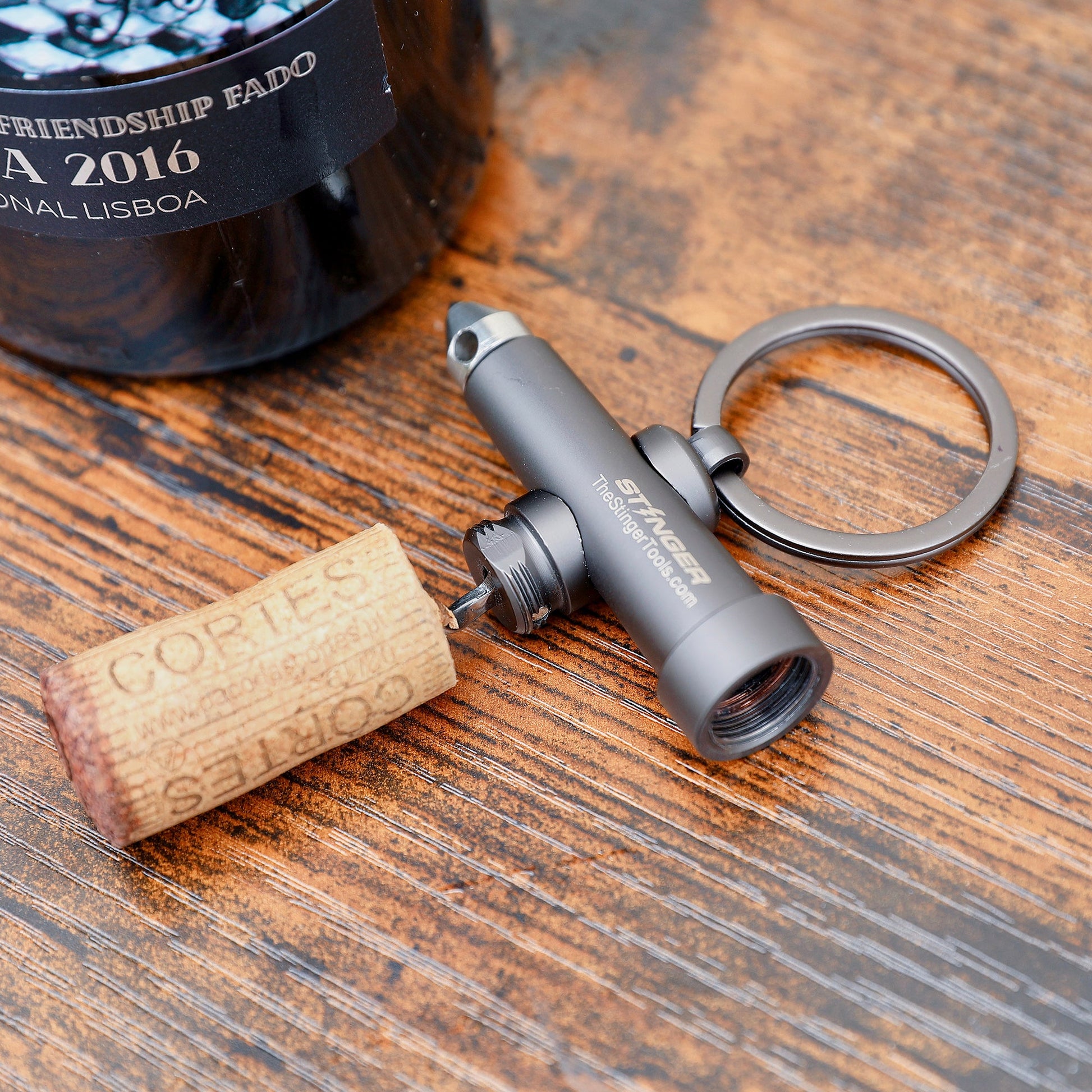 Stinger Multi-Tool Keyring with Glass Breaker Bottle Opener