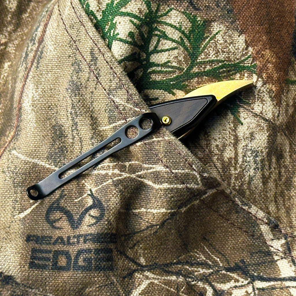 Stinger Brass Edition Vintage Straight Razor Style Utility Blade (Limited Edition)