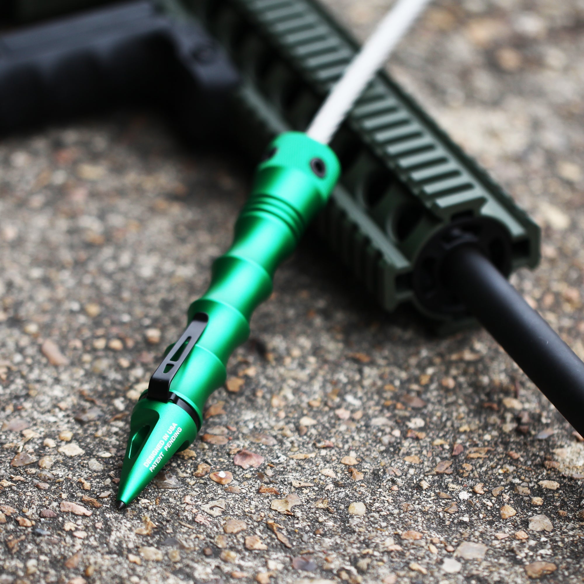 Stinger Whip Car Emergency Tool with Window Breaker (Midnight Green)