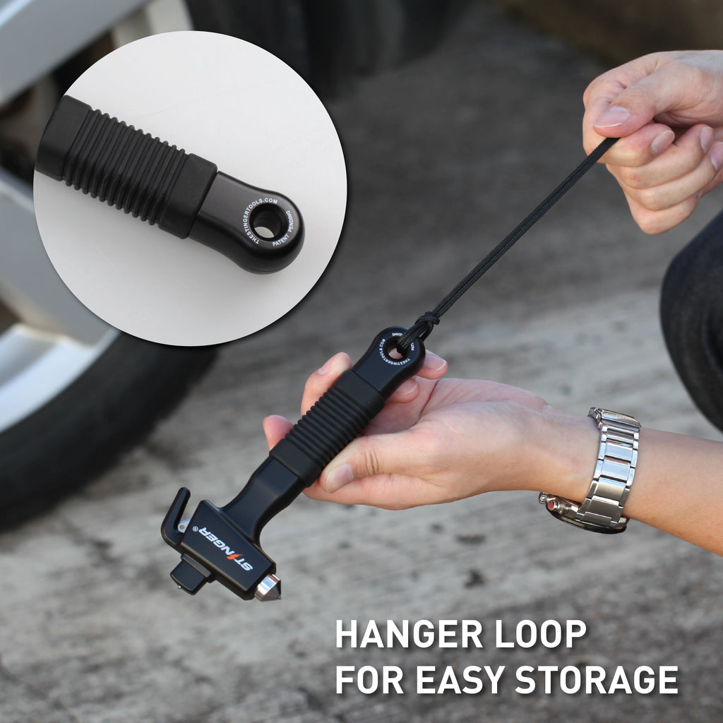 Stinger Super Duty Car Emergency Escape Hammer (Black)