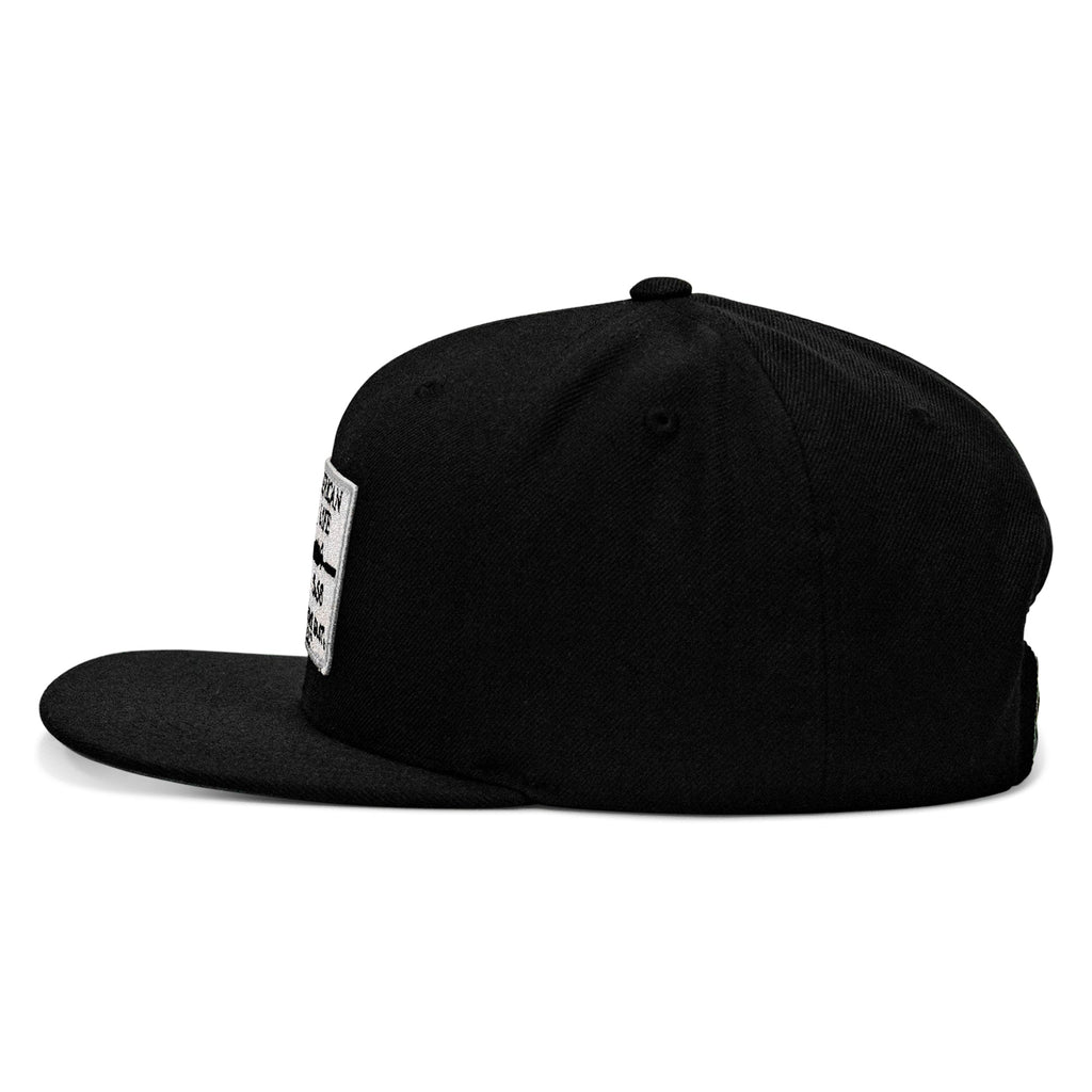 American Way Of Life 5.56 White Patch Flatbill SnapBack Hat