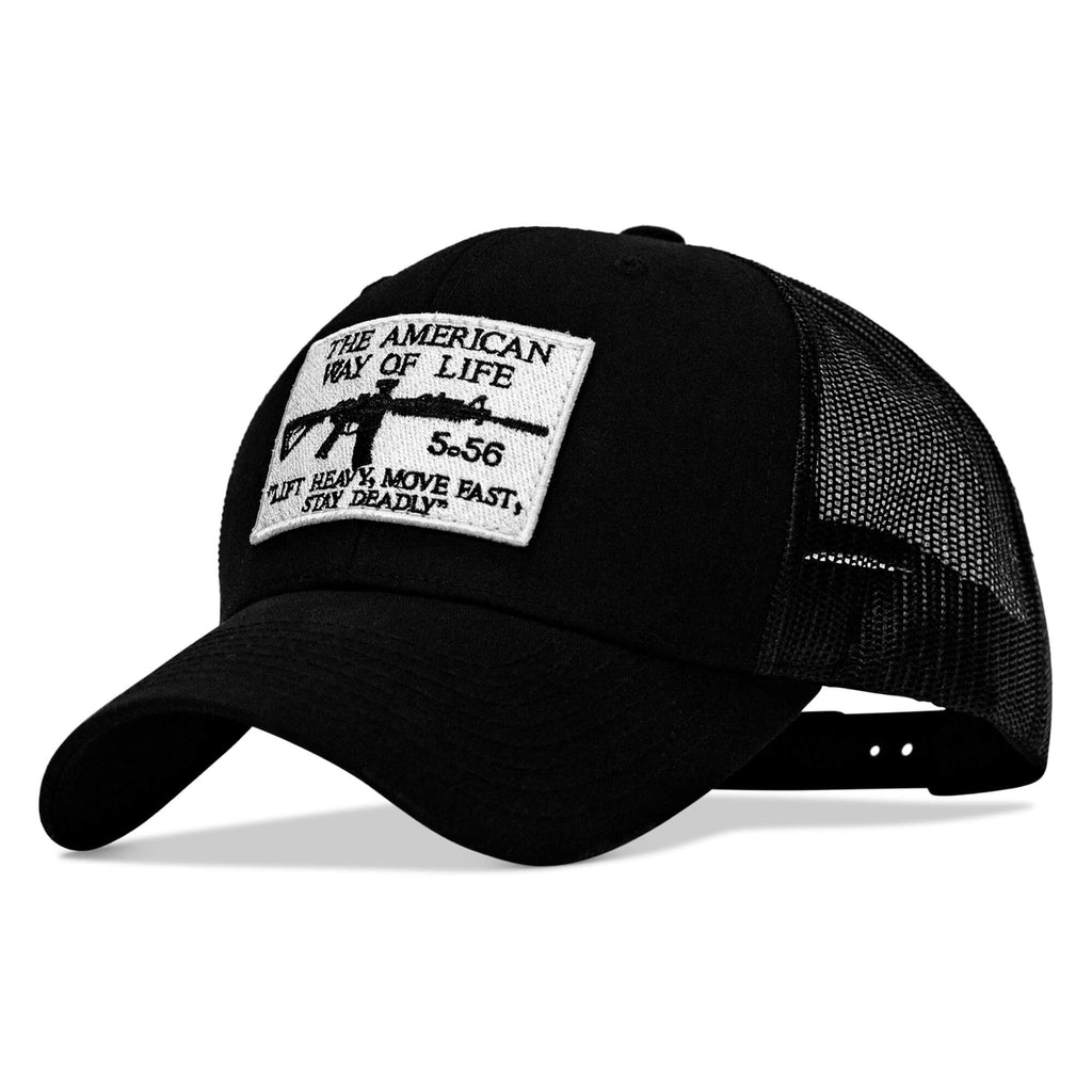 American Way Of Life White Patch Snapback Hat