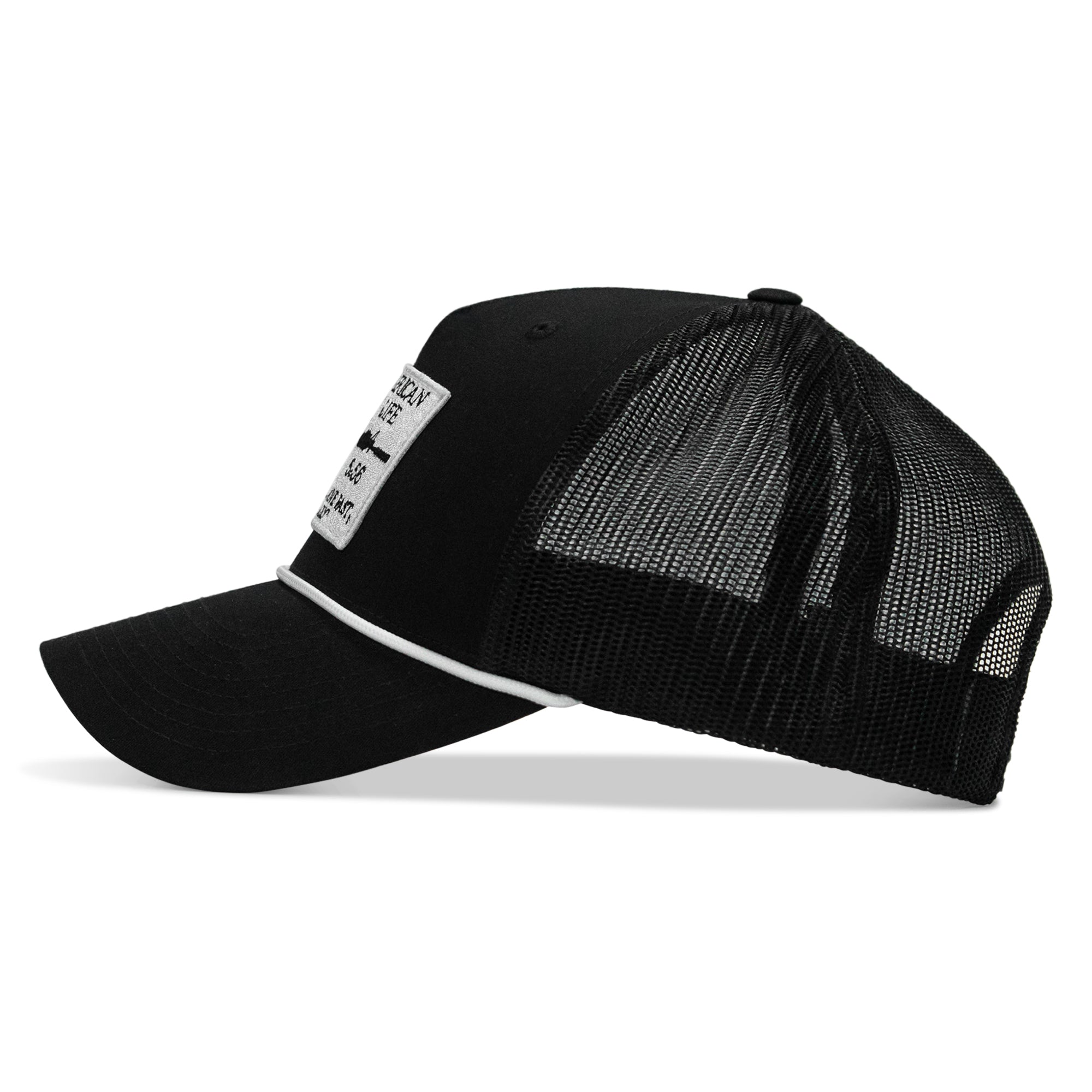 American Way Of Life White Patch Rope Snapback