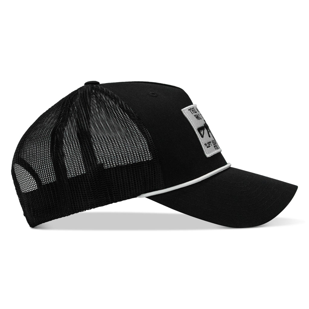 American Way Of Life White Patch Rope Snapback