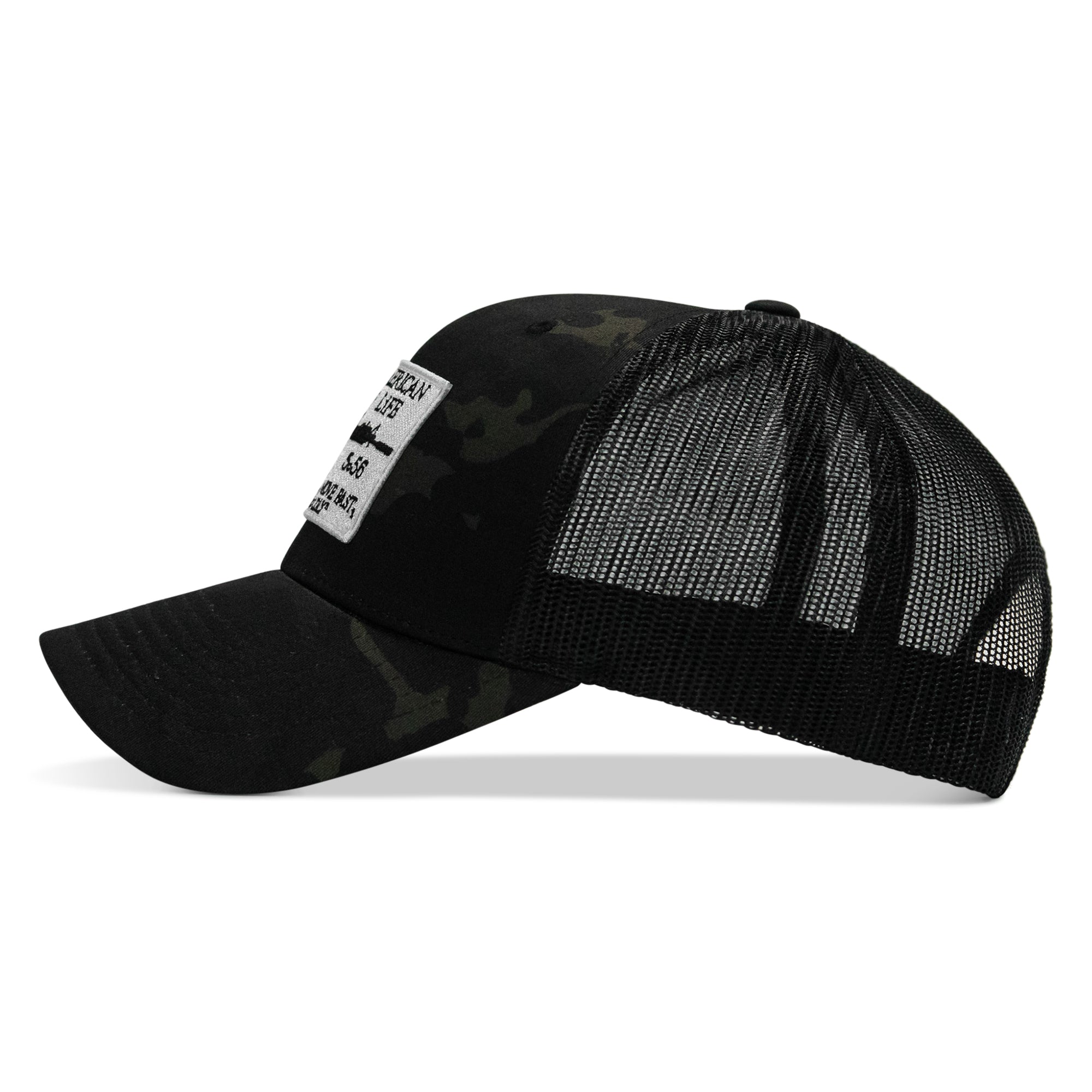 American Way Of Life White Patch Snapback Hat