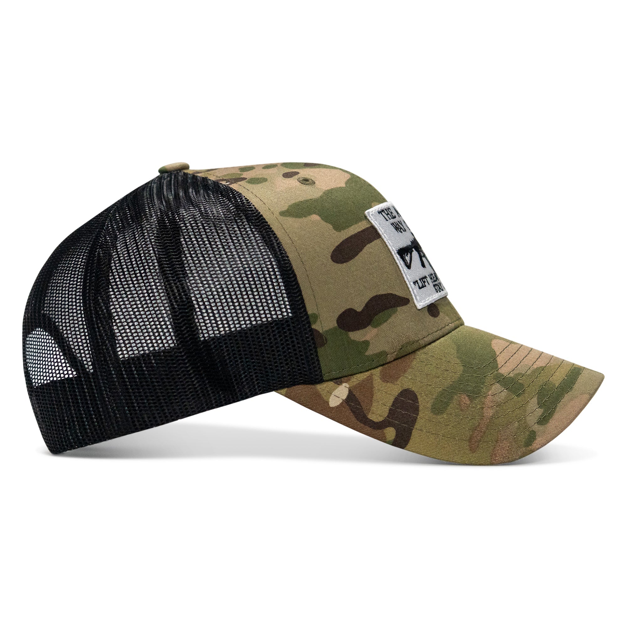 American Way Of Life White Patch Snapback Hat