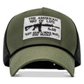 American Way Of Life White Patch Rope Snapback