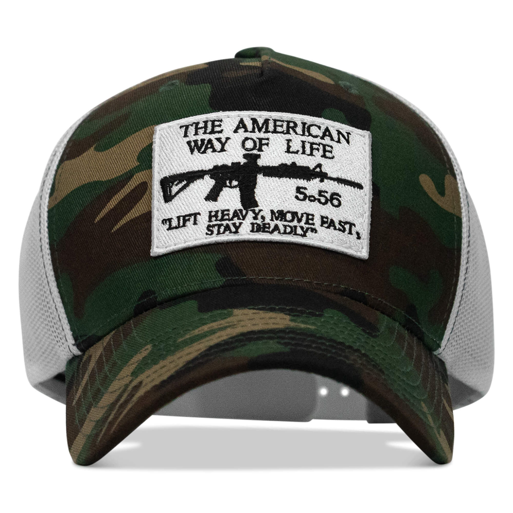 American Way Of Life White Patch Snapback Hat