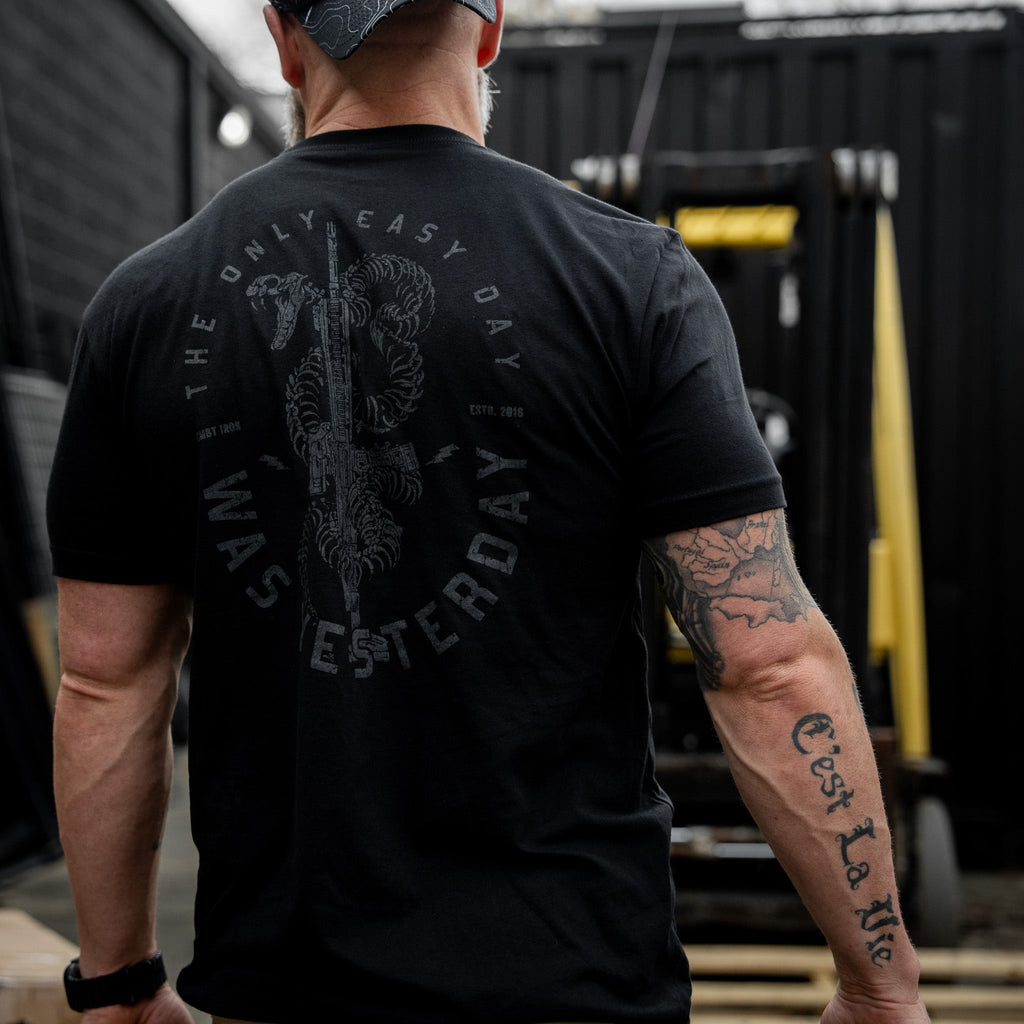 Only Easy Day Was Yesterday Rifle Men's T-Shirt