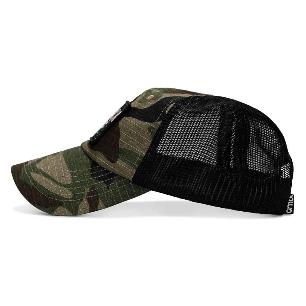 THICK AF Donut Edition Patch. Tactical Ripstop Mesh Snapback Hat