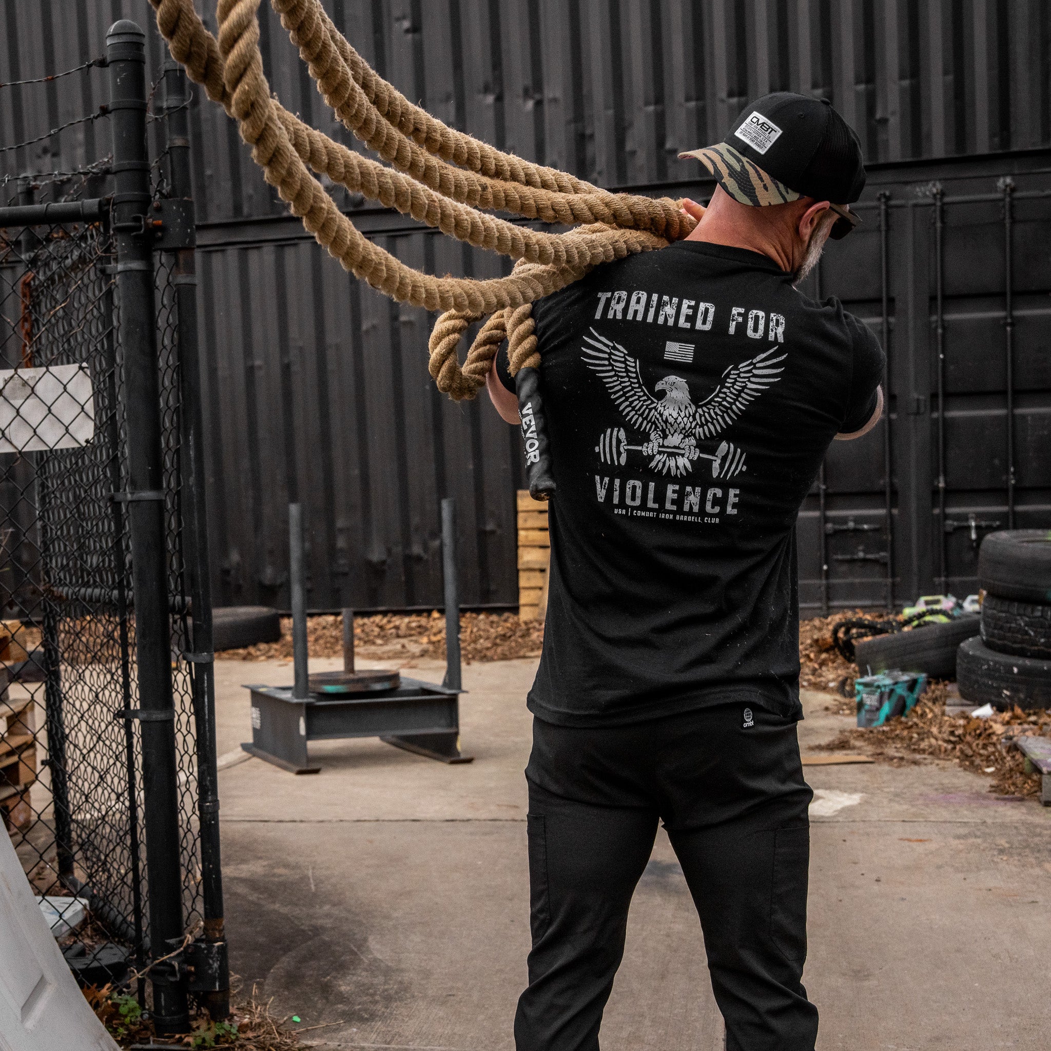 Trained for Violence  Men's T-Shirt