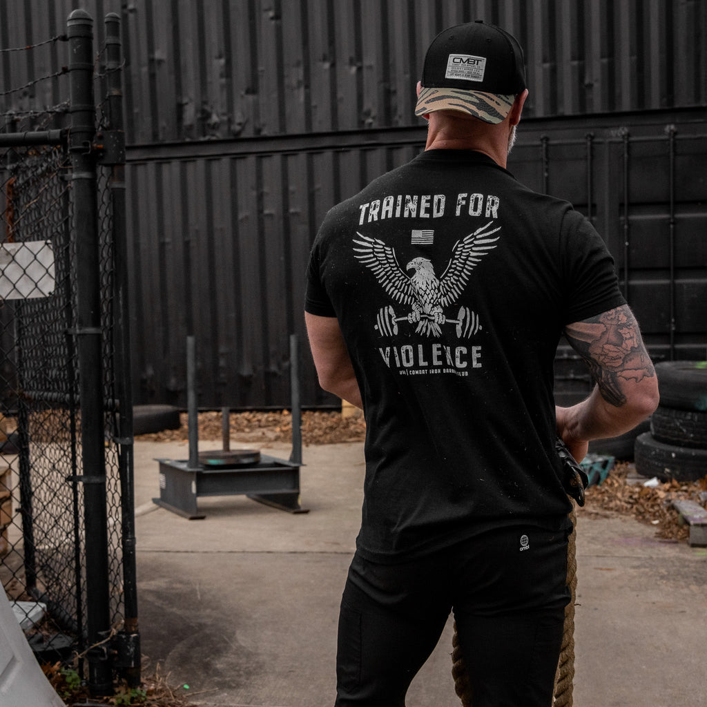 Trained for Violence  Men's T-Shirt