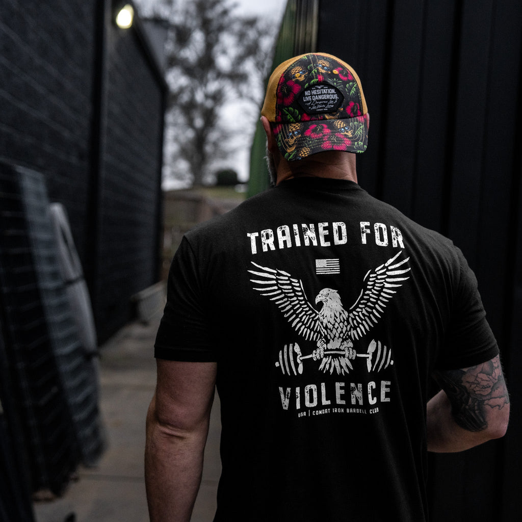 Trained for Violence  Men's T-Shirt