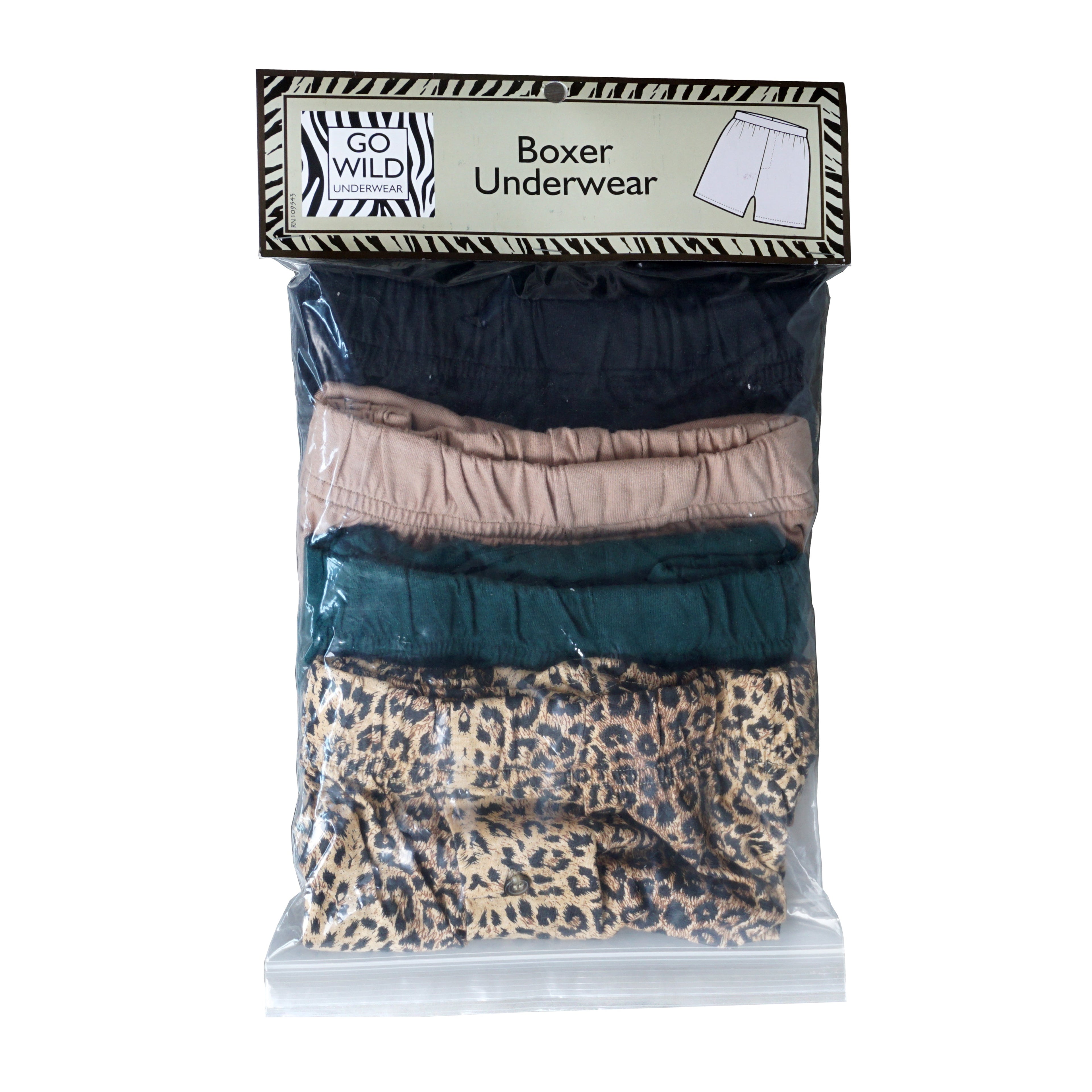 Leopard Boxer Shorts 4 Pack for Men