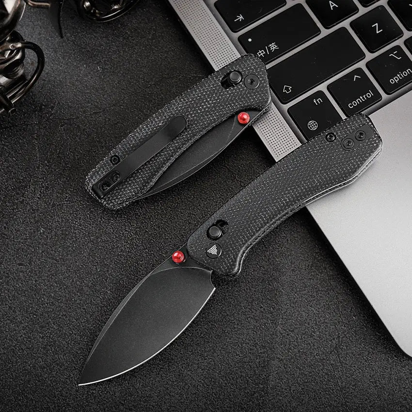 Trivisa Koala Small Black Bohler N690 Crossbar Lock Folding Knife