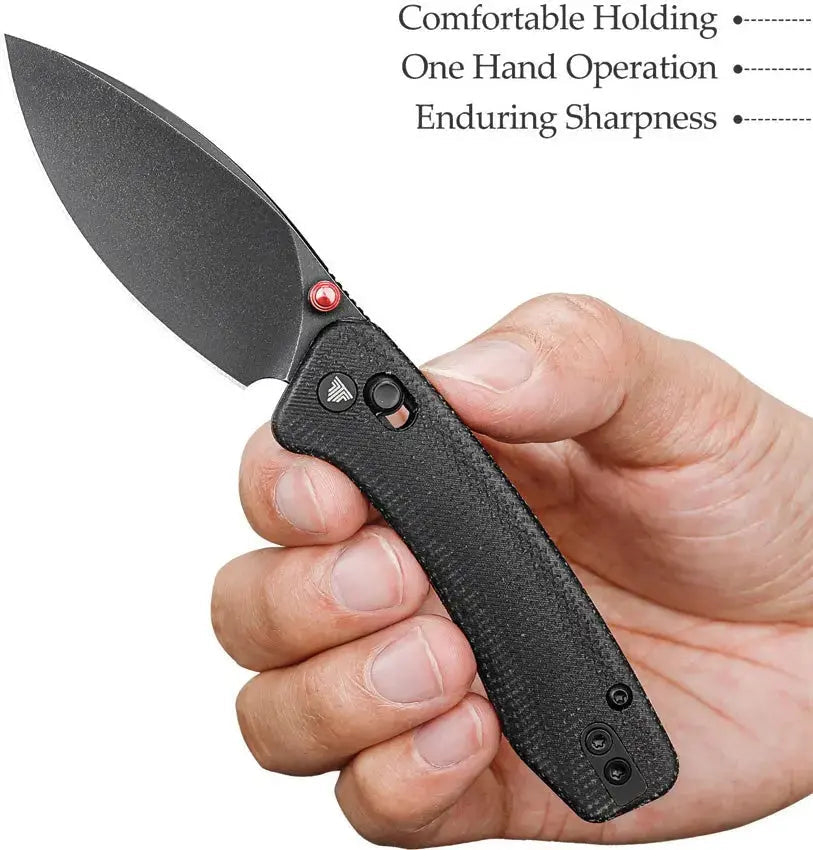 Trivisa Koala Small Black Bohler N690 Crossbar Lock Folding Knife