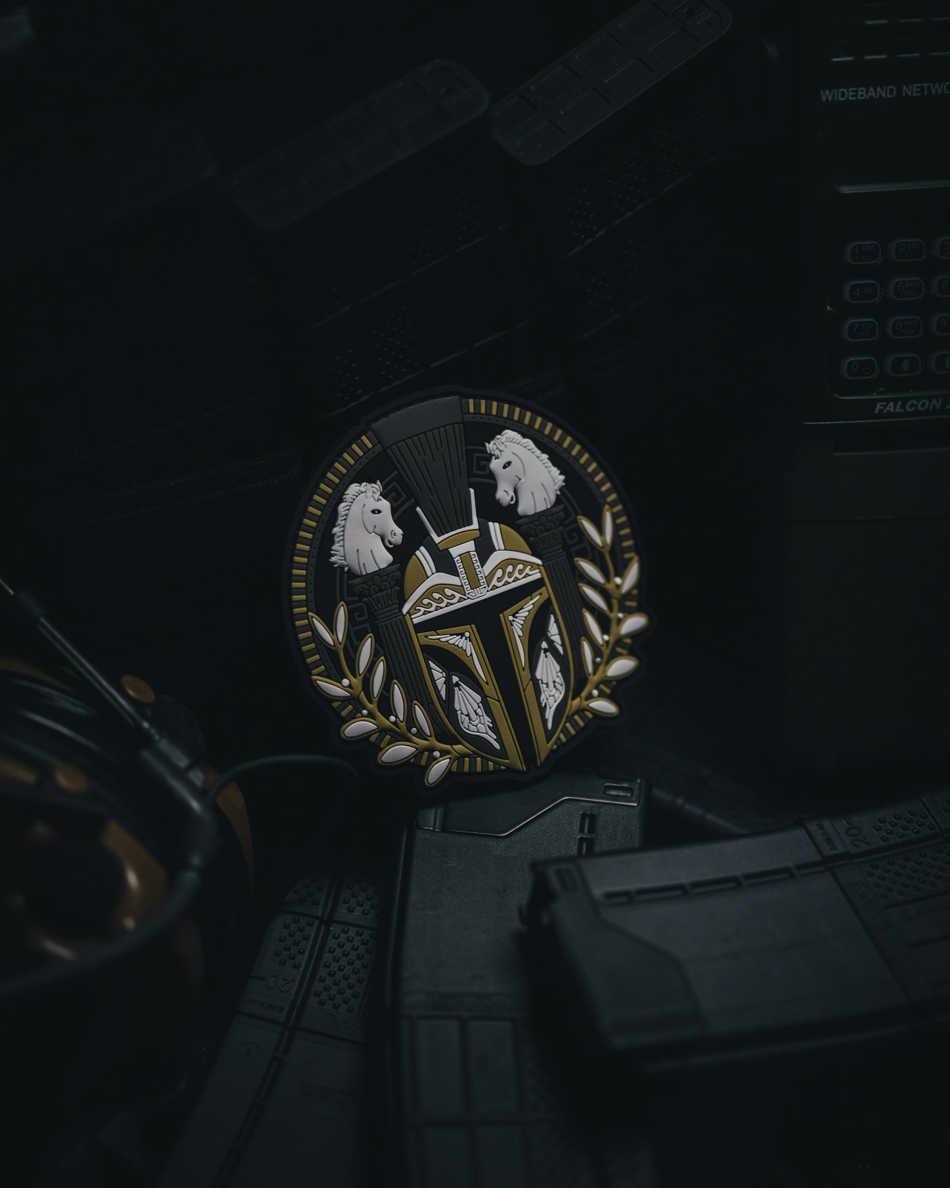 Spartalorian - Star Wars Mandolorian - 4"x 4" PVC Velcro Morale Patch