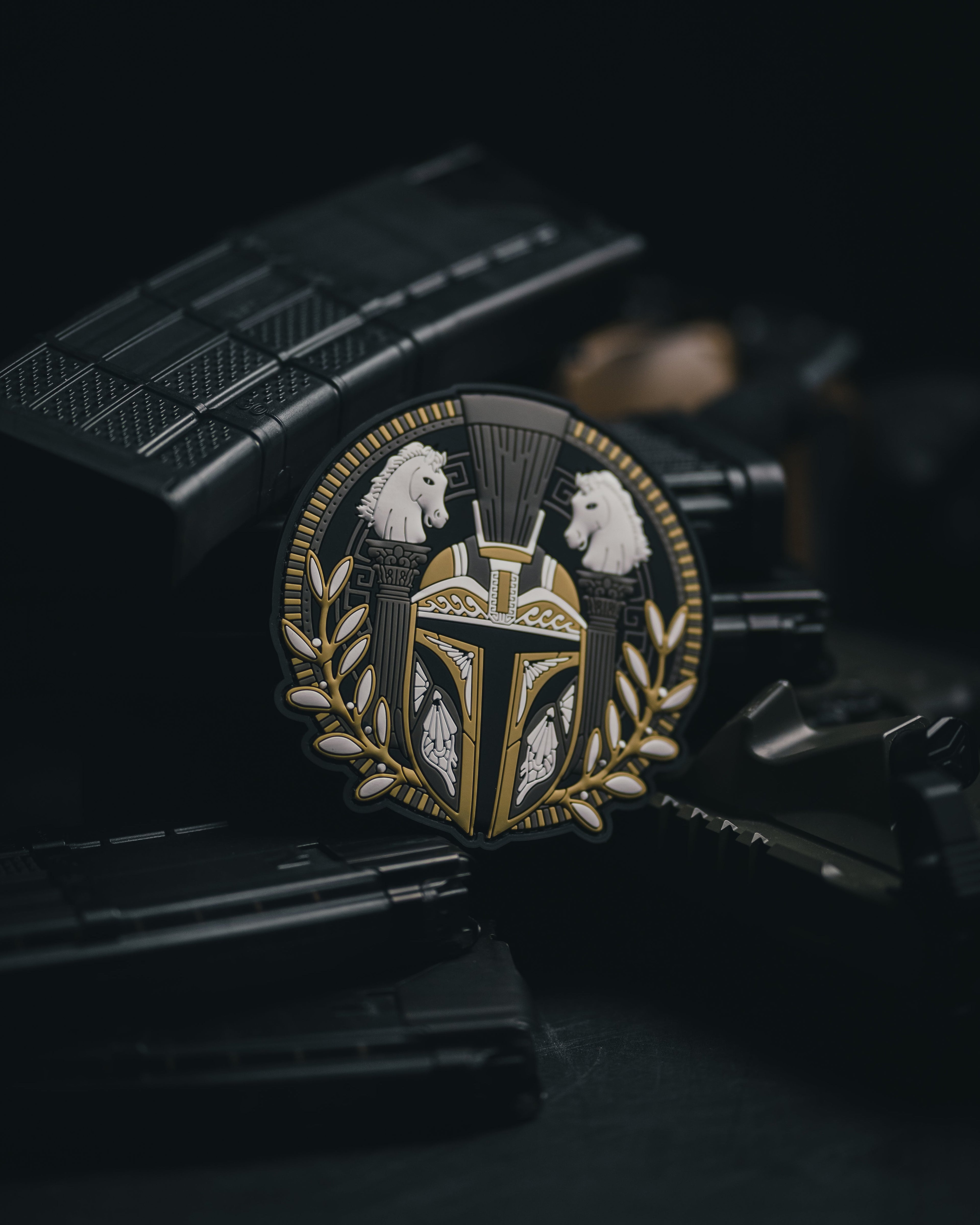 Spartalorian - Star Wars Mandolorian - 4"x 4" PVC Velcro Morale Patch