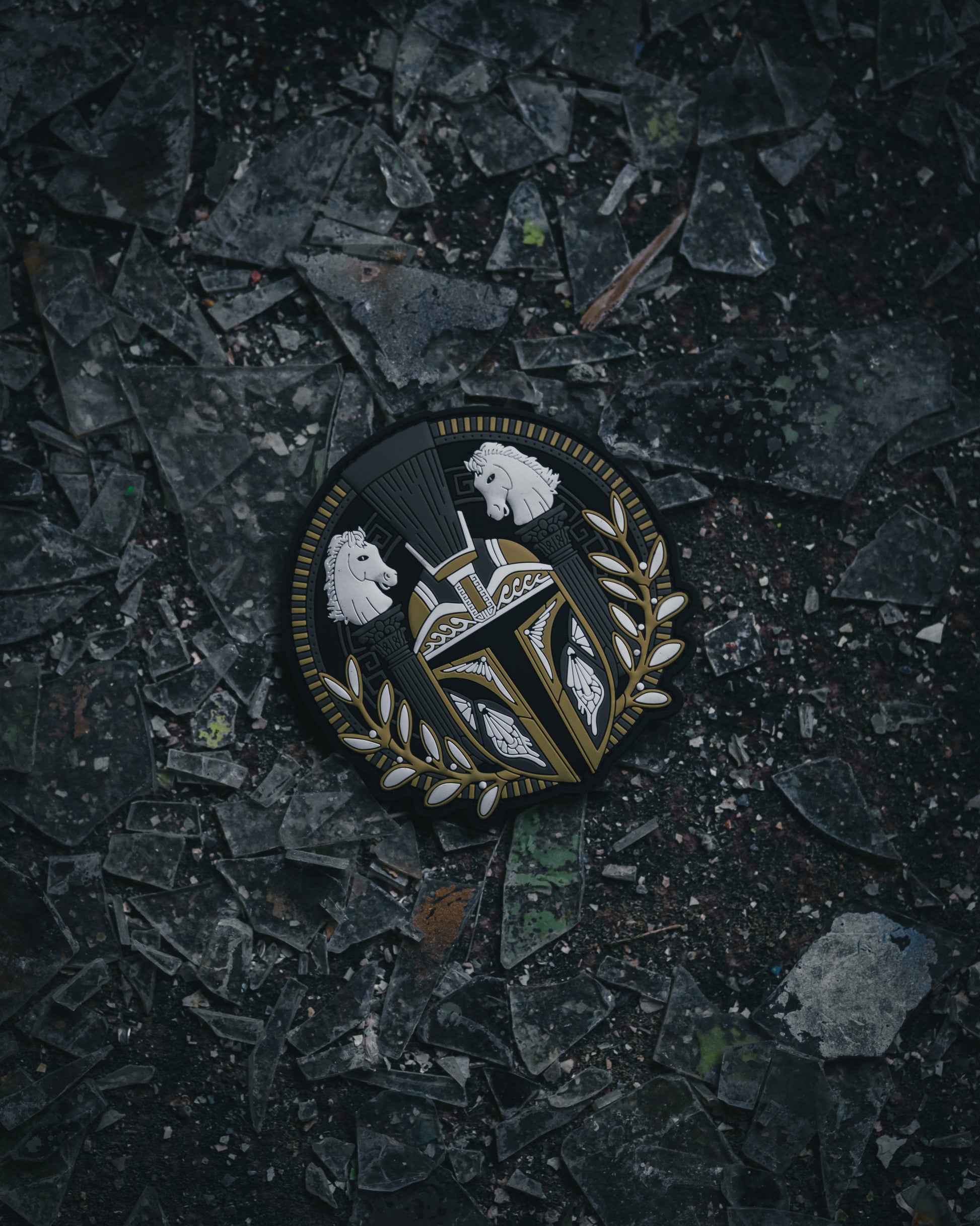 Spartalorian - Star Wars Mandolorian - 4"x 4" PVC Velcro Morale Patch