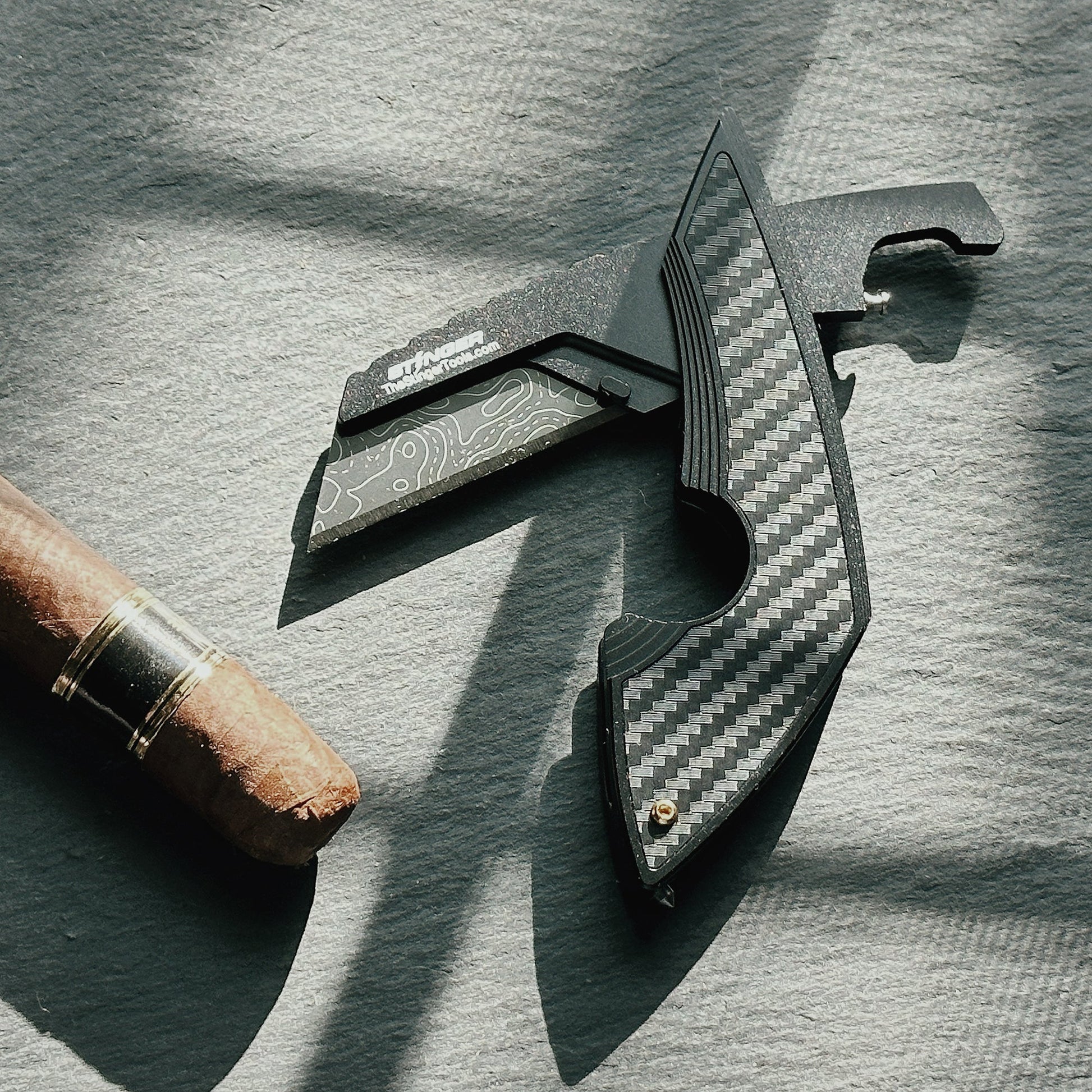 Stinger Topographic Utility Knife / Cigar Knife