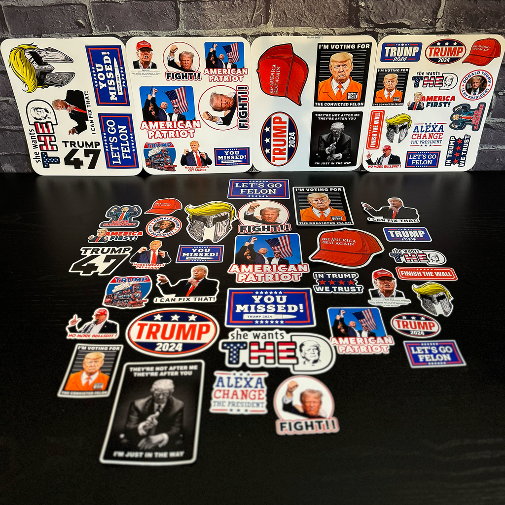 Trump 33 Piece Sticker Pack
