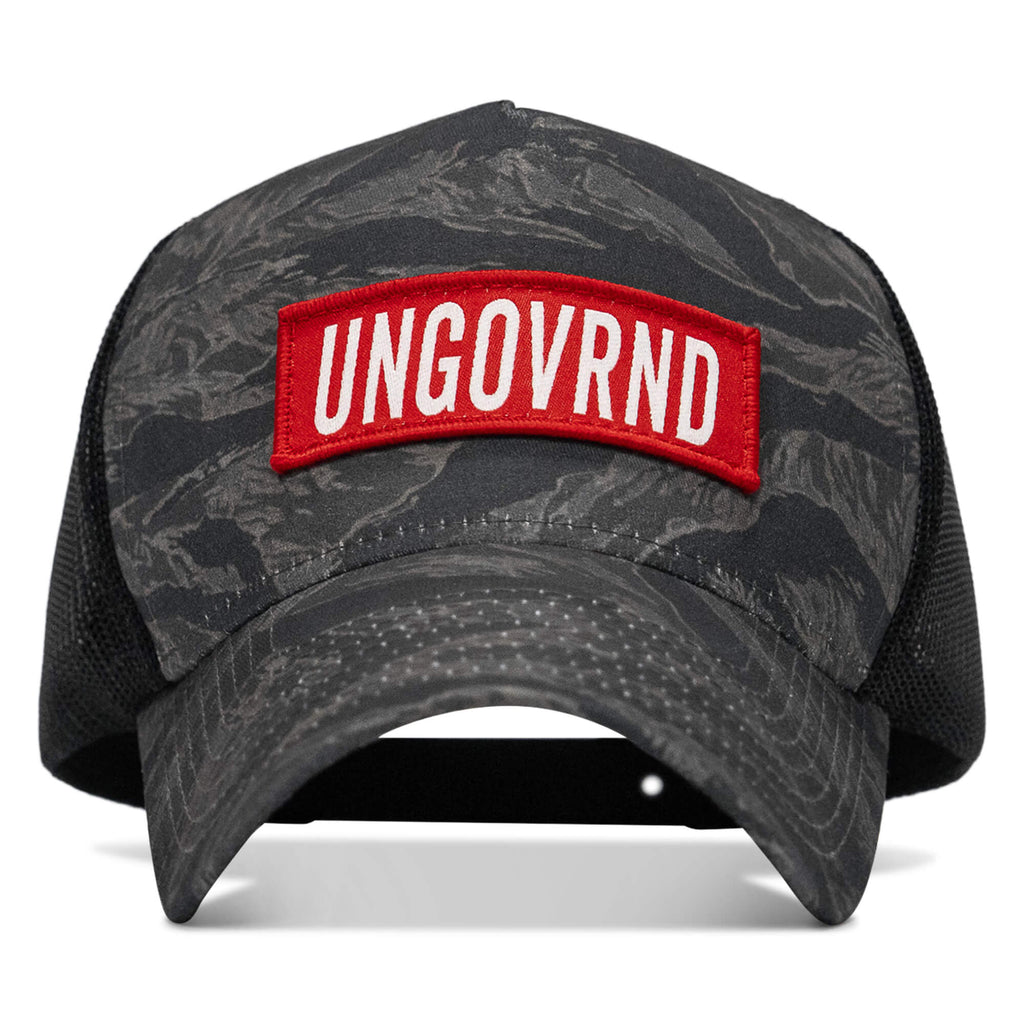 Ungovrnd Red Patch Five Panel Breacher Snapback Hat