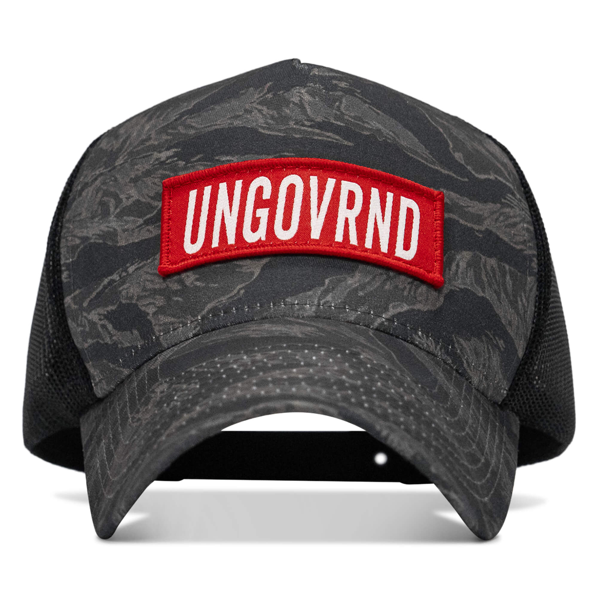 Ungovrnd Red Patch Five Panel Breacher Snapback Hat