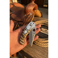 Talonclaw Damascus Folder Knife 7" Handmade Paracord Wrapped Liner Lock