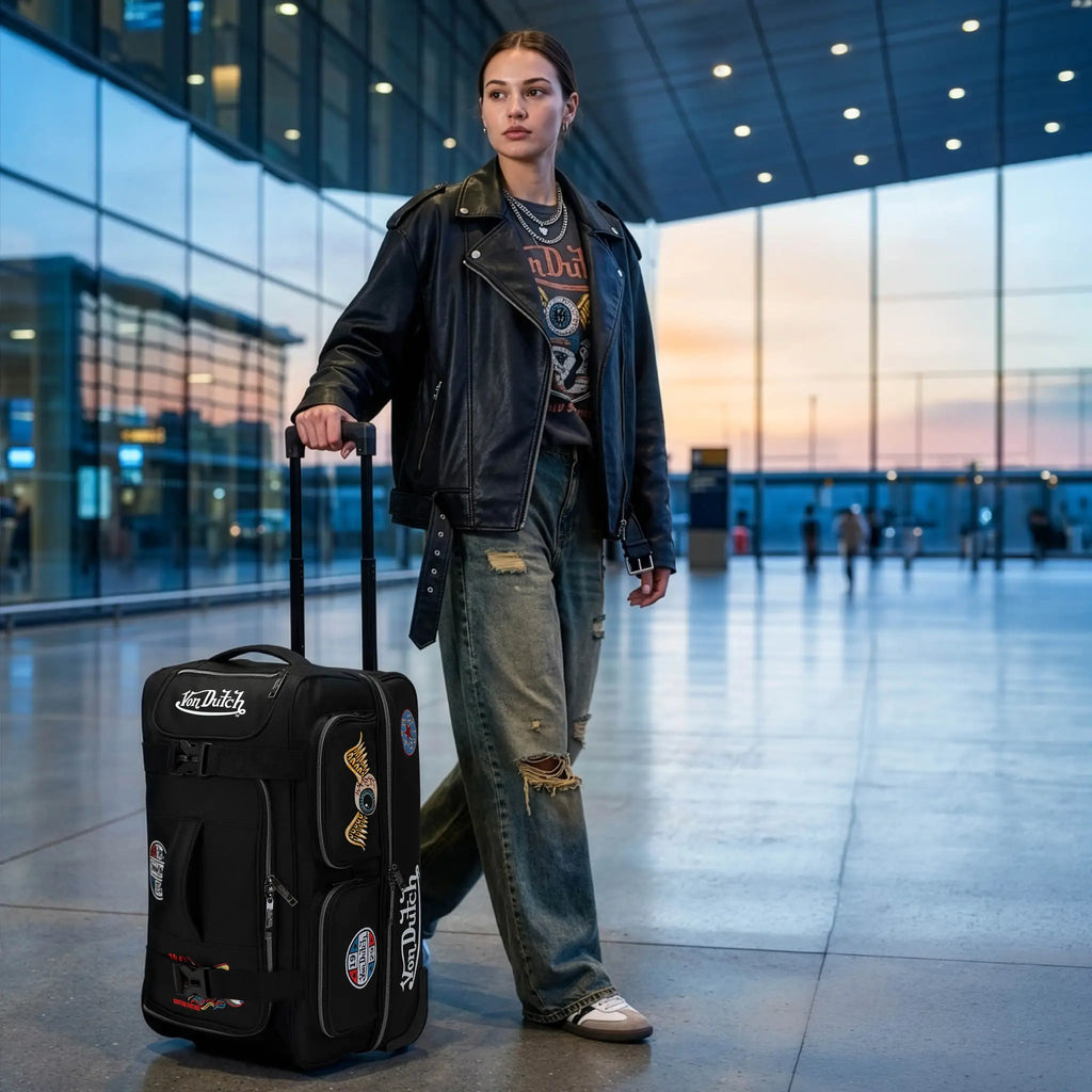 Signature Patch 20" Carry-on Rolling Duffel