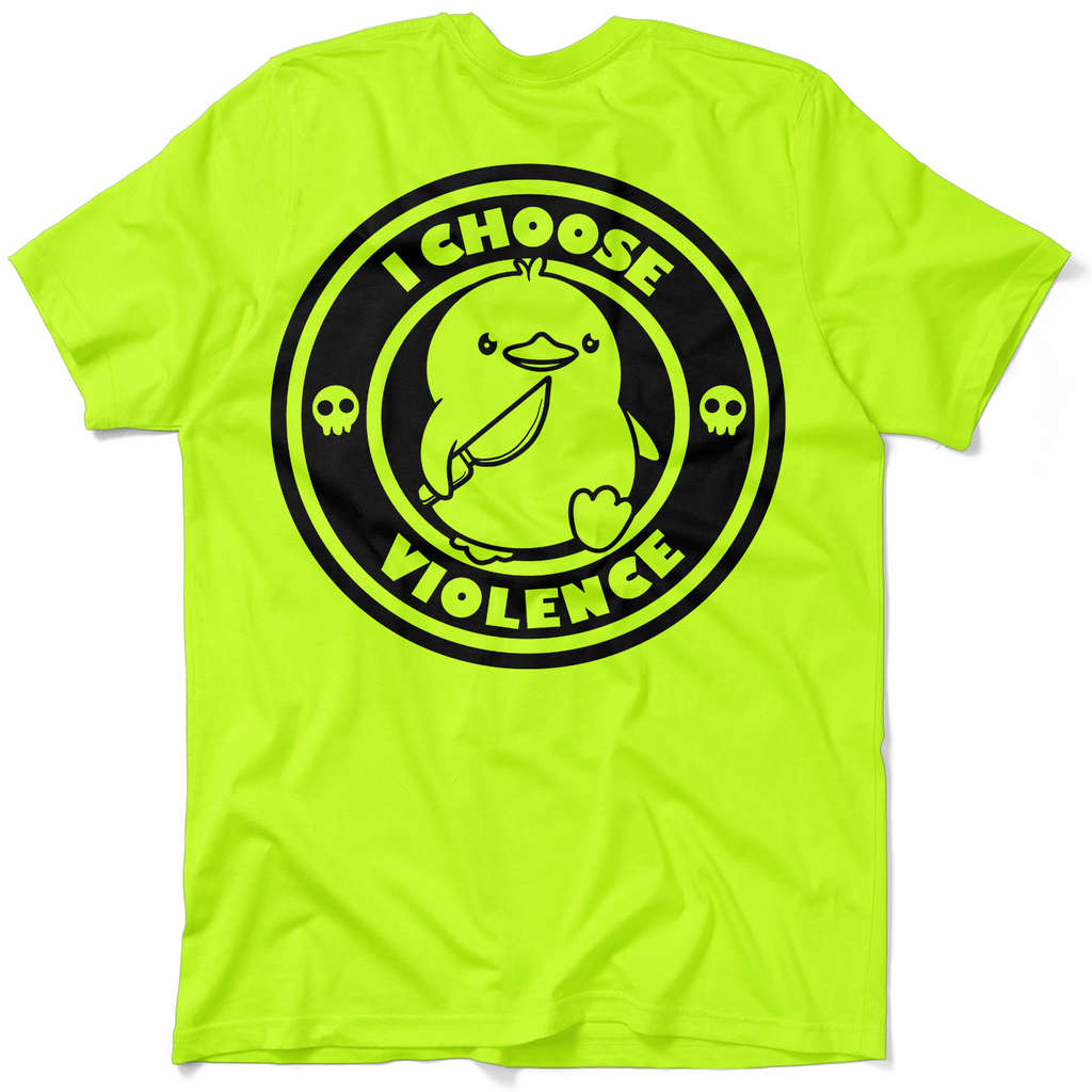 Violence - Safety Yellow Pocket T-Shirt
