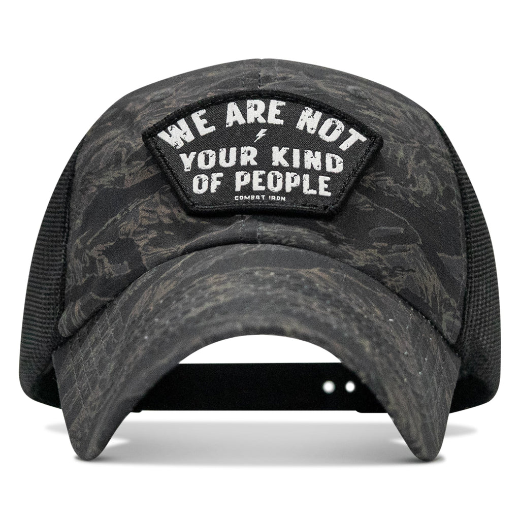 We Are Not Your Kind Of People Patch Tactical Ripstop Mesh Snapback Hat