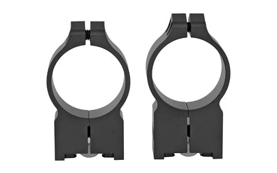 Warne Permanent Attached Fixed Ring Set |  Fits Ruger M77 |  30mm High |  Matte Finish