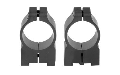 Warne Permanent Attached Fixed Ring Set |  Fits Tikka Grooved Receiver |  1" Medium |  Matte Finish