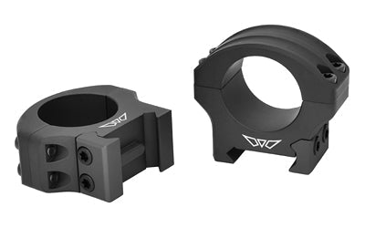 Warne HyperLite Rings |  1" Low |  Matte Finish |  Black