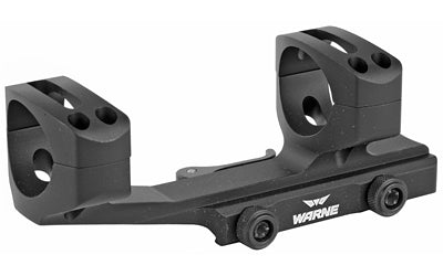 Warne Quick Detach Cantilever Mount |  30mm |  Fits AR Rifles |  Extended Skeletonized |  Black Finish