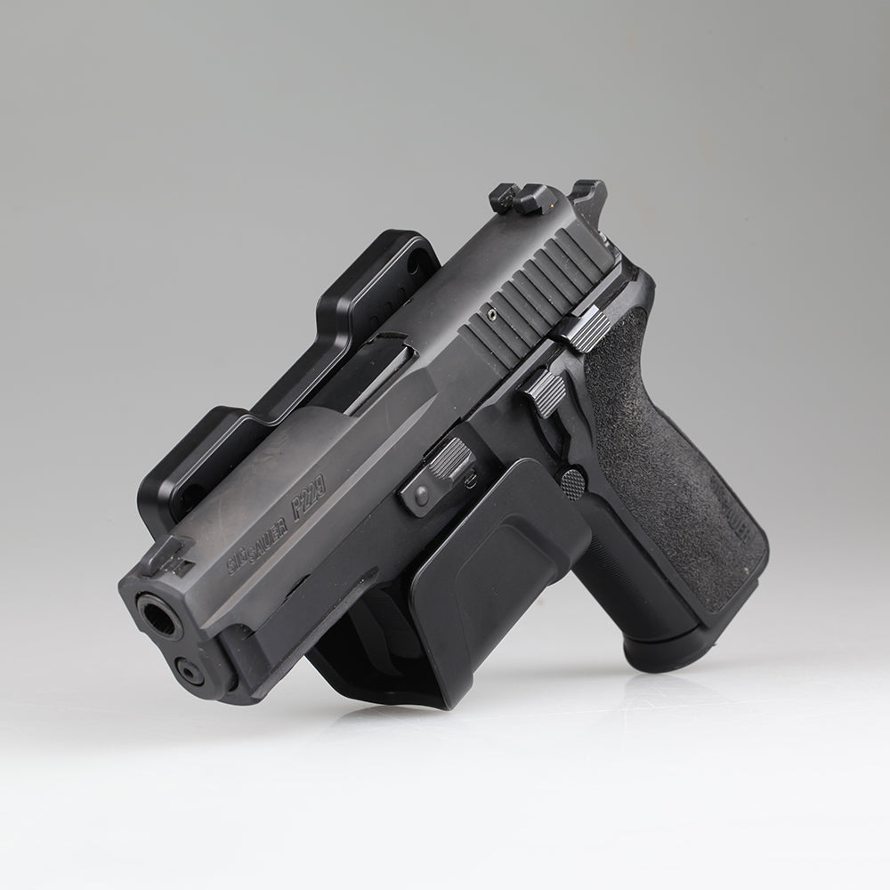 Stinger Magnetic Gun Mount w/ Safety Trigger Guard Protection, w/ Sticky Pad Non-Drill Solution (Black 2-Pack)