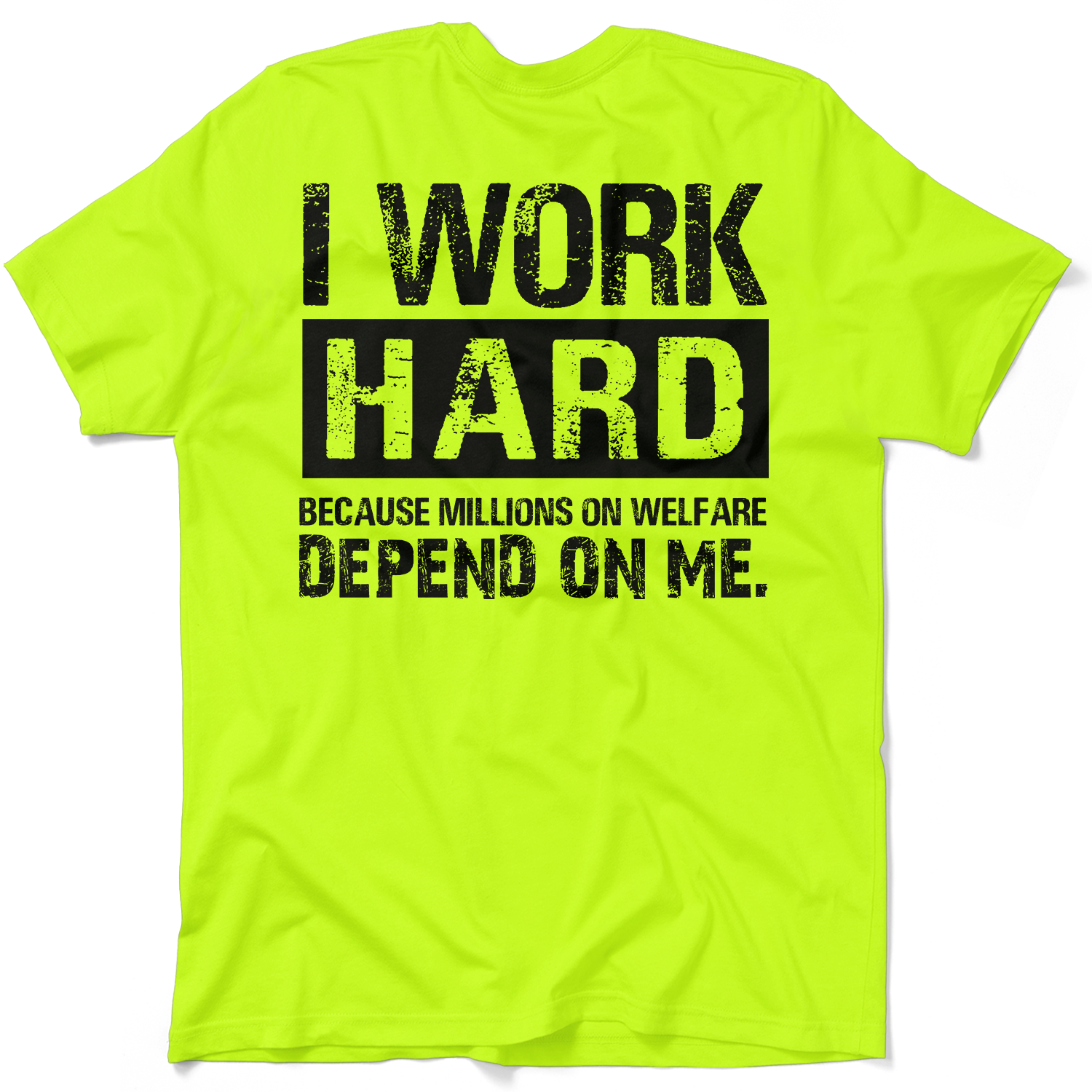 Welfare - Safety Yellow Pocket T-Shirt