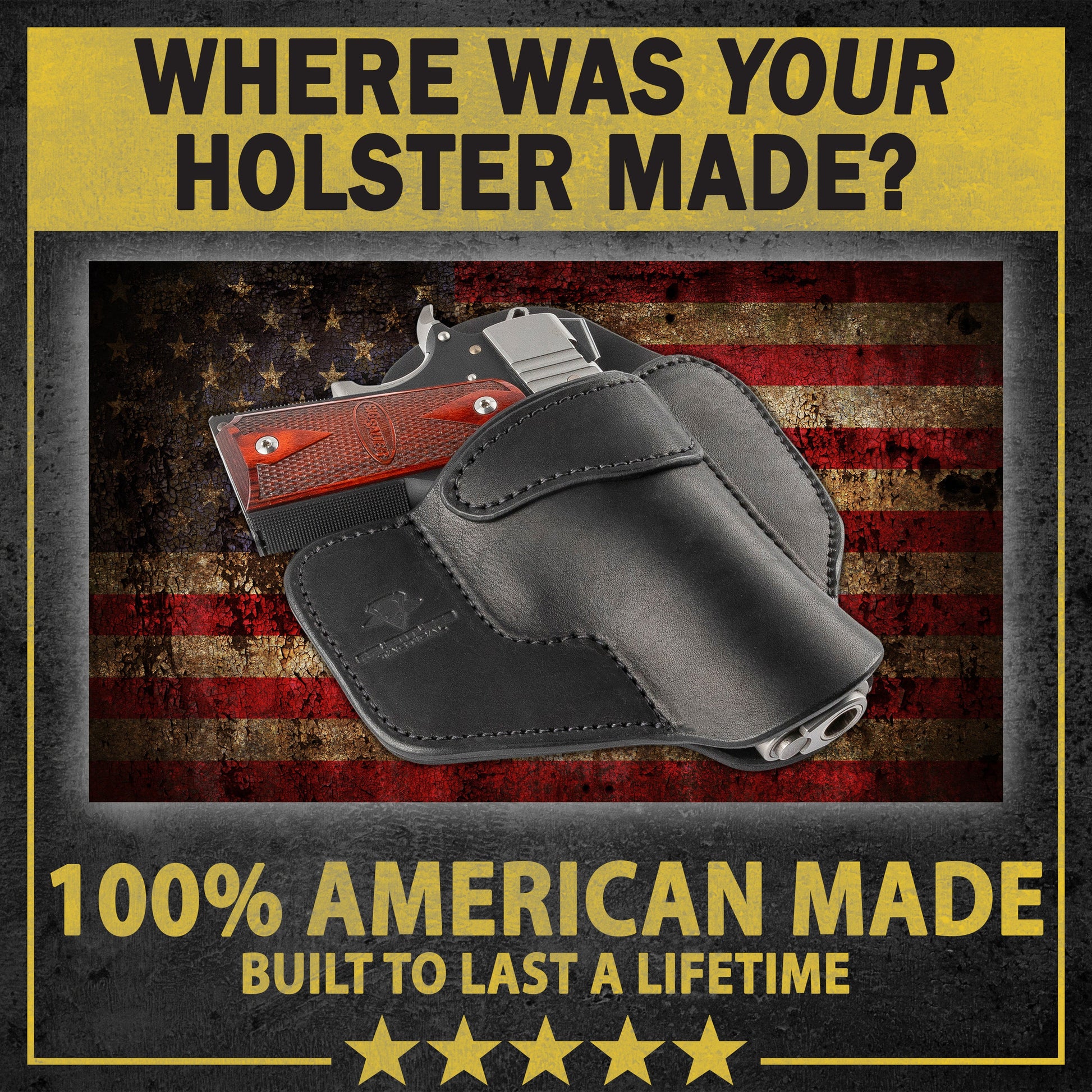 Comfort Carry Leather OWB Holster | Made in USA | Lifetime Warranty