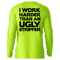 Work Harder - Hi-Visibility UPF 50 Long Sleeve Sun Shirt