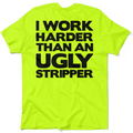 Work Harder - Safety Yellow Pocket T-Shirt