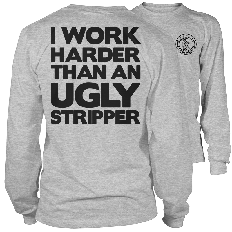 Work Harder - Long Sleeve Hi-Vis T-Shirt