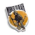 Worked To Death - Hard Hat Sticker